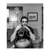 8x10 Glossy B&W Art Print Musician Singer Johnny Cash In Hotel Room 1958 picture