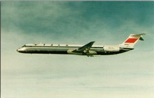 CAAC China McDonnell Douglas MD-80 Jet Aircraft Postcard Aviation World 1984 picture