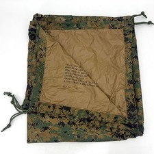 USGI Military USMC MARPAT Woodland Coyote Tarpaulin Reversible Field Tarp VGC picture
