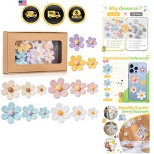 Homestheix Flower Magnets for Fridge, Locker Accessories, 16 Pcs Cute Fridge ... picture