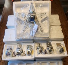 12 Complete Issued Sets 🎄 36 THOMAS KINKADE SLEIGH BELL Ornaments & Tree Topper picture