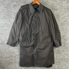 Vintage Military All Weather Coat With Liner Men’s 36S Black picture