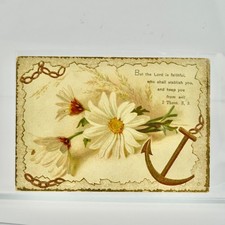 Antique Victorian Trading Card 2 Thessalonians 3:3 picture