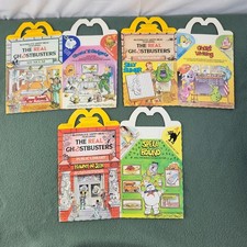 Vtg 1987 McDonalds Happy Meal Box Lot of 3 The Real Ghostbusters Museum Retro picture