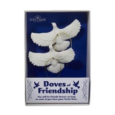 Kurt Adler Doves of Friendship Ornament Set | Home Alone Inspired | C6699 NIB picture