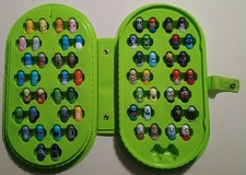 VINTAGE 2004 POKEMON MIGHTY BEANZ COMPLETE SET OF 1-58 IN GREEN COLLECTOR'S CASE picture