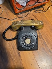 Stromberg carlson black rotary phone Retro Gold Handel  picture
