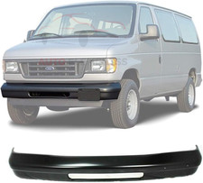 Front Bumper Black Steel for 1992-2007 E-150 E-250 E-350 Ford Econoline Direct R picture