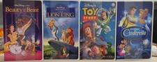 Disney Classic VHS Box Silk Throw 50”x70” Complete Set Of 4 NEW for 2026 picture