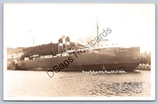 Michigan Rppc Postcard c1930-50s SS Ann Arbor No 5 Ferry Frankfort MI Ship picture