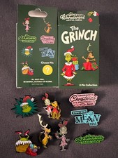Authentic Universal Studios The Grinch 8 Mystery Pin Full Set- In Hand picture