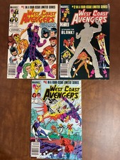 West Coast Avengers #1 2 4 Limited Series (Marvel, 1984)  set of 3 picture