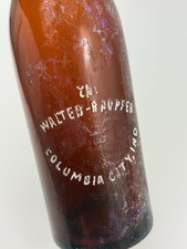 Walter Raupfer Brewery Beer Bottle Columbia City Indiana Brewing Co Embossed 3D picture