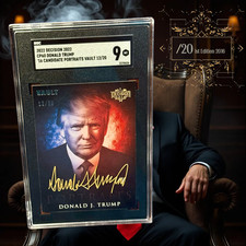 Decision 2016 1st Ed. Donald Trump Portrait VAULT 12/20 SGC 9 MINT ULTRA RARE picture