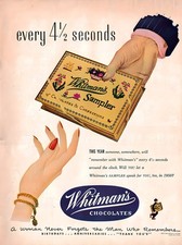 Whitmans Chocolates Vintage Advertisement Poster Art Premium Photo Print 4 Sizes picture