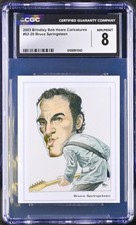 2003 BRUCE SPRINGSTEEN Brindley Bob Hoare Caricature CGC 8 Pop 1 Highest picture