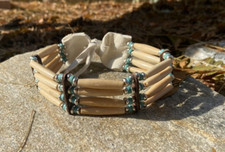Native American Made choker Real Turquoise Stone Beads  pow wow regalia picture