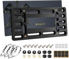 No Drill Front License Plate Bracket- Front License Plate Mounting Kit，Universal picture