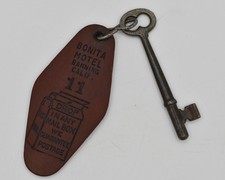 Vintage Bonita Motel Room Key & Fob - Banning, California picture
