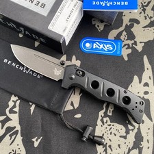 Benchmade 273GY-1 Mini Adamas CPM-CruWear Steel Black G10 Handle Folding Knife picture