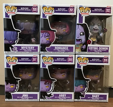 Funko Pop Mystery Kpop Demon Hunters Complete Set of 6 #2517-2522 with Cards picture