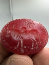 Garnet Stone Roman Old  Intaglio Seal Stone Stamp Engraving picture
