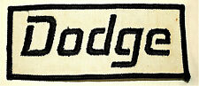 Vintage 1970s Dodge Racing Race Car Cloth Patch New NOS  picture