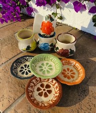 8 Piece Mexican Oaxaca Mini Dish Clay Set picture