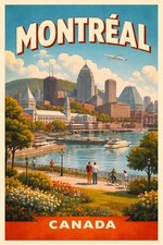 Montreal Canada Beautiful LandscapenRepro Print Poster aprox 13x19 picture