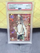 2021 Panini Fortnite Series 3 Cracked Ice Unpeely #197 PSA 10 picture