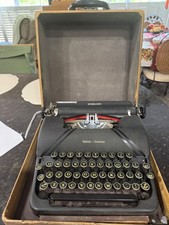 Vintage 1947 Smith Corona Sterling Floating Shift Typewriter with Case picture