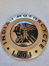 Indian Motorcycles  Embossed Aluminum Concho Medallion picture