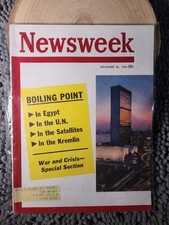 NEWSWEEK Magazine Vintage November 26 1956 WAR AND CRISIS~RARE picture