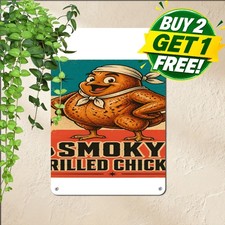 Authentic Jamaican Jerk Chicken Sign 8x12 Caribbean Grill Tin Metal Wall Plaque picture
