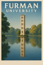 Furman University Art Print 🌅 16x24” Premium Matte Paper 200gsm 🖼️ picture