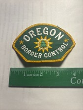 Vintage Oregon Border Control Sew On Patch picture