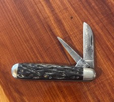 Vintage Robeson Pocket Knife ShurEdge~622730~Black 2 Blade Jack~ U.S.A. picture