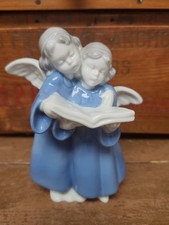 Vtg GEROLD PORZELLAN FIGURE Pair Of Angels Reading Singing Bavaria West Germany  picture