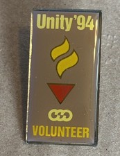 Vintage 1994 Unity Olympic Games Volunteer Collectible Souvenir Lapel Pin picture