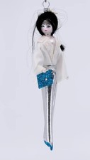 Soffieria De Carlini Neiman Marcus Lady Silver Pants White Jacket Ornament picture
