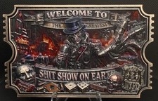 NYPD TIcKet Welcome To The Greatest ShT Show On Earth Challenge Coin picture