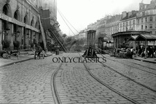 1895 STEAM TRAIN LOCOMOTIVE 721 WRECK 8X12 PHOTO RAILROAD STATION CRASH CLEANUP picture