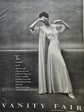 1956 Women's Vanity Fair Romantic Mood Nylon Tricot Gown Peignoir Vintage Ad  picture