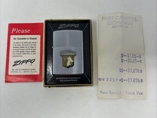 VINTAGE 1966 ZIPPO LIGHTER 101ST AIRBORNE BOXED FORT CAMPBELL RECEIPT VIETNAM picture