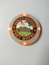 Harley Davidson Poker Chip. Fort Wayne HD. Fort Wayne Indiana  picture