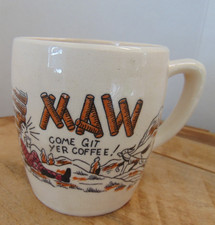 Vtg Maw Coffee Mug Cup Come Git Yer Coffee Hillbilly - Made in Japan picture
