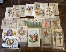 VTG Lot Of 20 Easter Postcards Some Blank Some Used picture