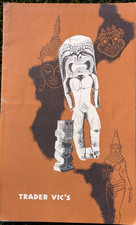 RARE 1976 Trader Vic's  Seattle Restaurant Menu Mint Condition 50 Years Old picture