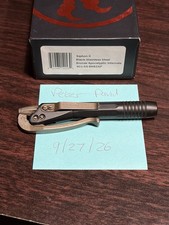 Microtech Siphon II Black Stainless Steel Lever Action Tactical Pen picture