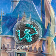 Walt Disney World Ezra The Skeleton The Haunted Mansion Collectible Medallion picture